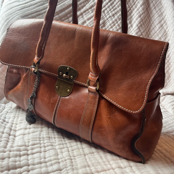 Patricia Nash Handbags - Beautiful Carmel Leather Satchel